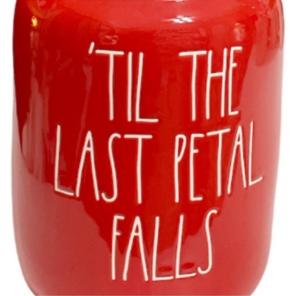 Rae Dunn - 'Til The Last Petal Falls Red Rose Lid Canister - Picture 2 of 8